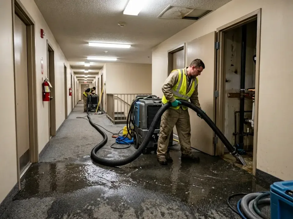 multi-unit-apartment-hallway-f-005 — frequently asked questions, Emergency Burst Pipe Water Extraction & Removal in Hibbing,…